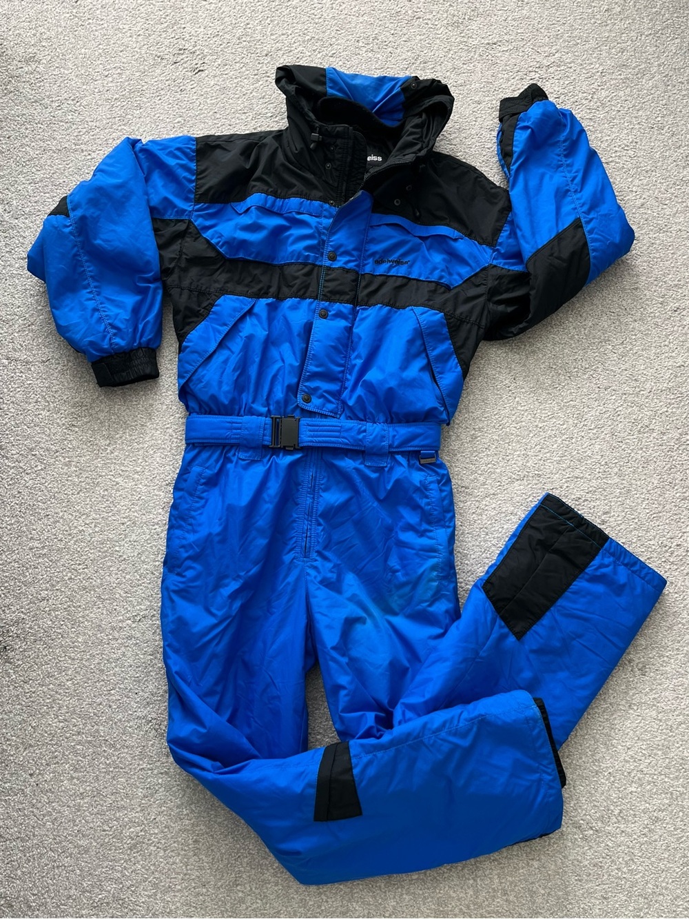 Men's Blue & Black Insulated Ski Jogger Suit Mens XXL